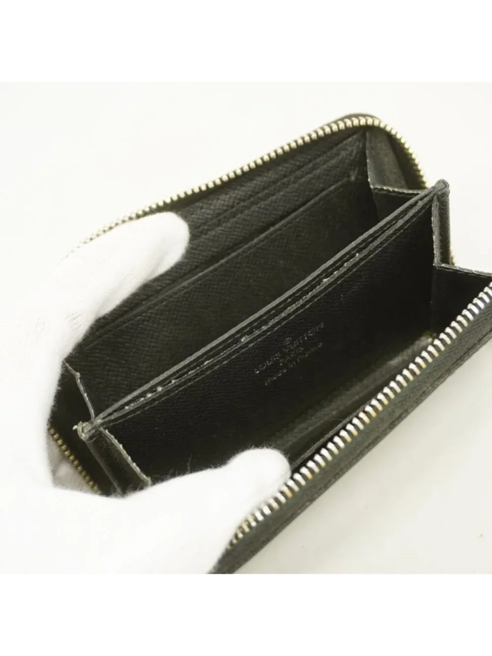 Louis Vuitton Coin Purse Taiga Zippy Ardoise